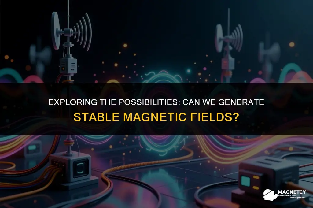 can we generate stable magnetic fields