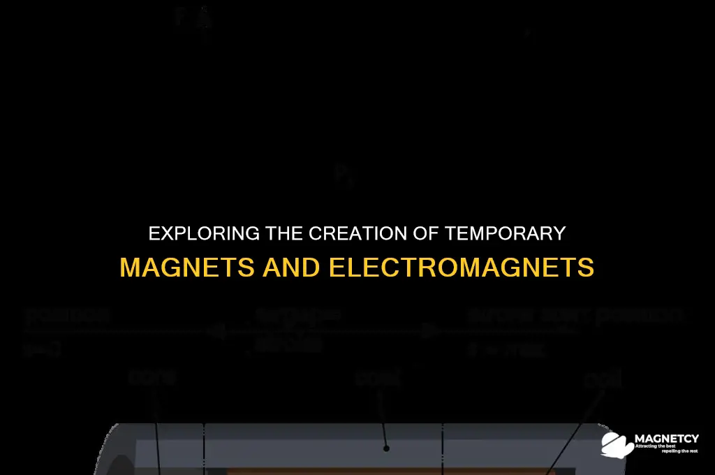 can we manufacture a temporary magnet and a electromagnet