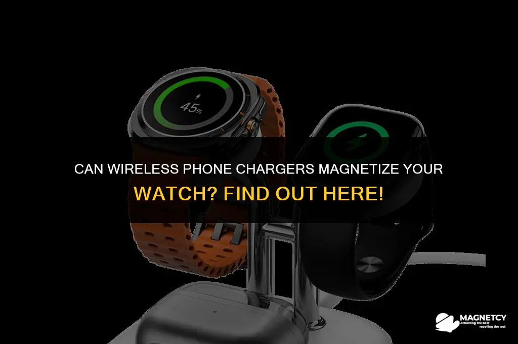 can wireless phone charger magnetize a watch