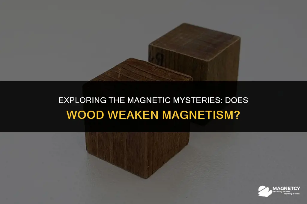 can wood dampen the effect of magnets