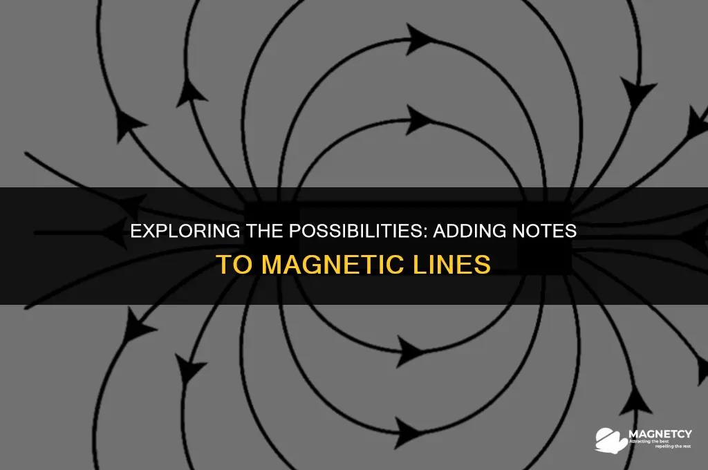 can you add notes to magnetic lines