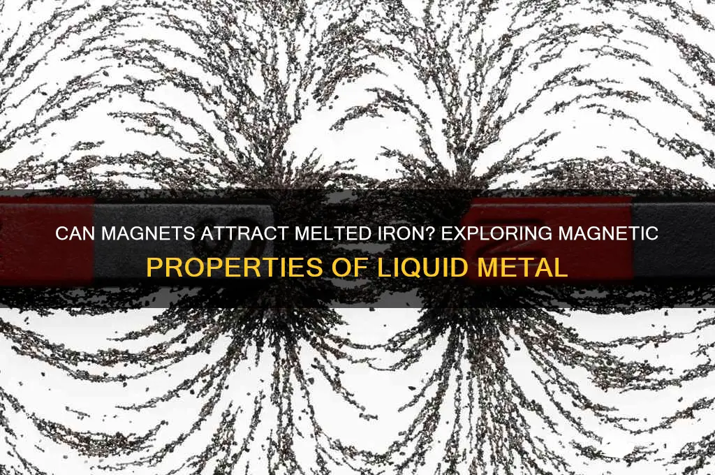 can you attract melted iron with a magnet