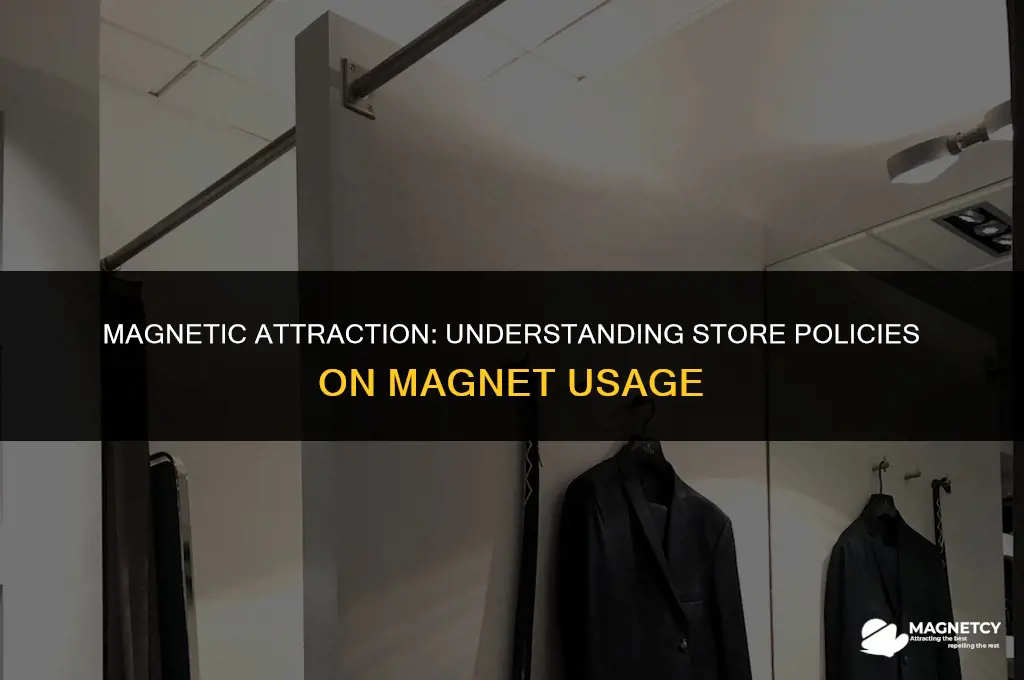 can you bring magnets in a store