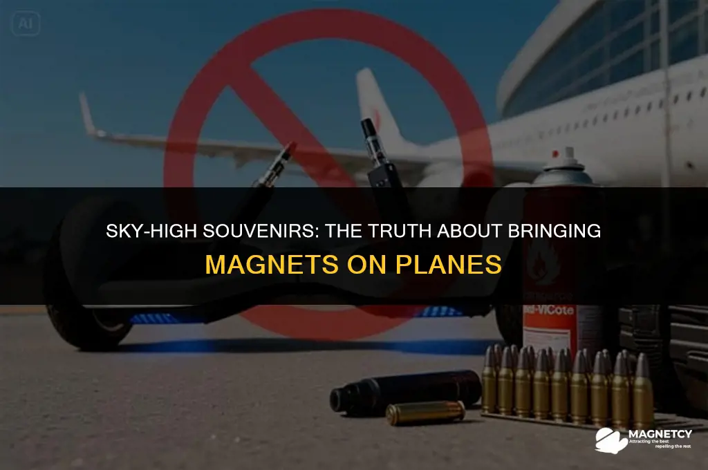 can you bring souiner magnets on a plane