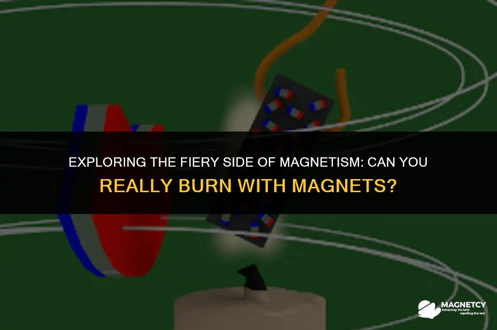 can you burn with magnets