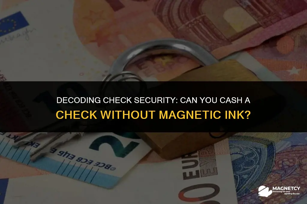 can you cash a check print without magnetic ink
