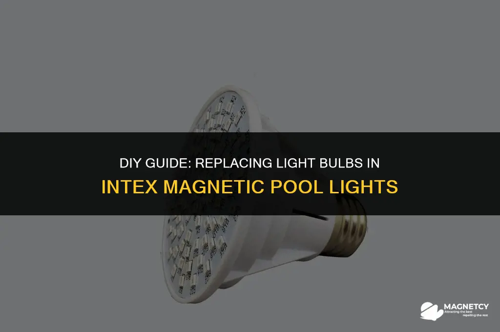 can you change light bulbs on intex magnetic pool lights