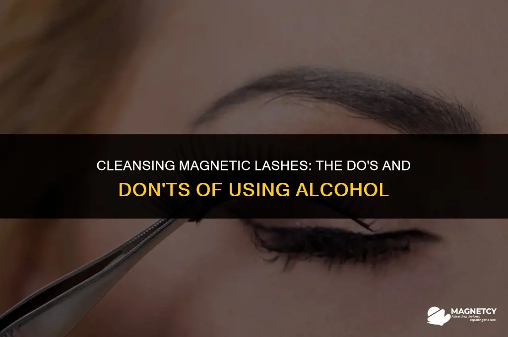 can you clean magnetic lashes with alcohol