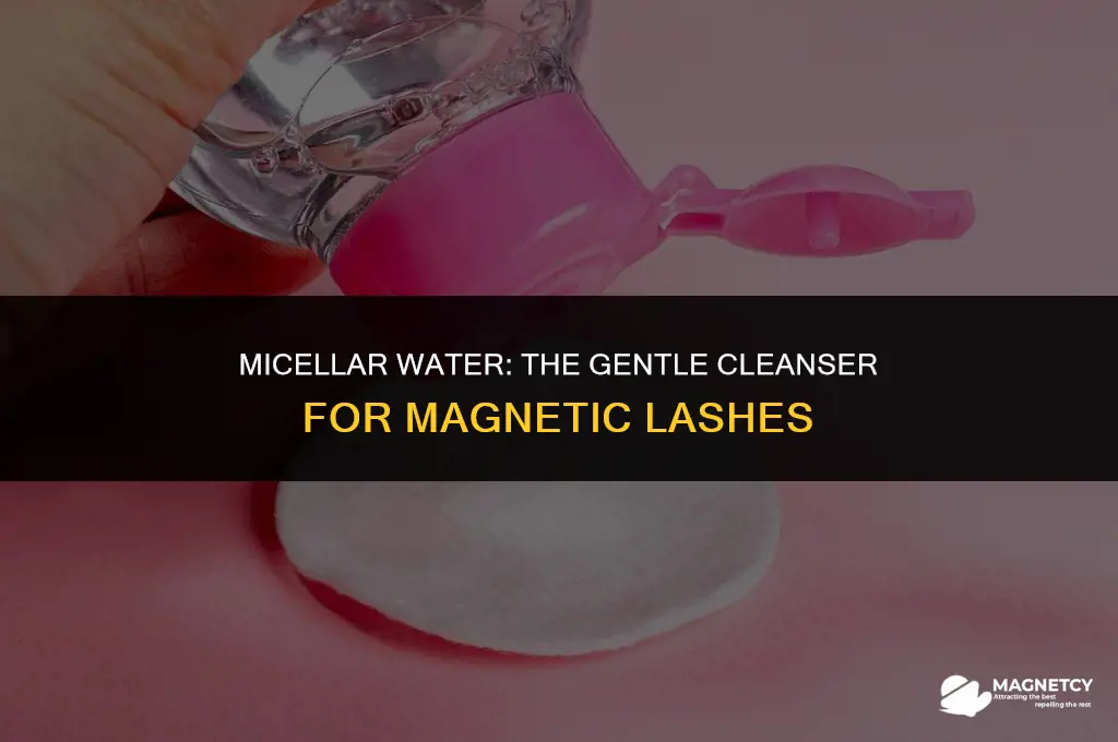 can you clean magnetic lashes with micellar water