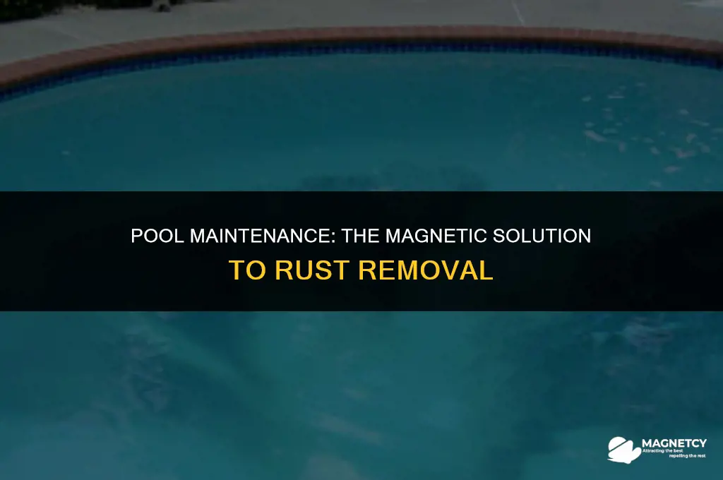 can you clean rust from a pool with a magnet