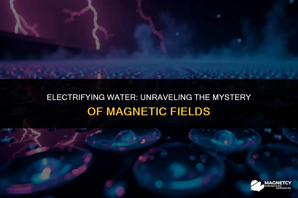 can you create a magnetic field by electricuting water