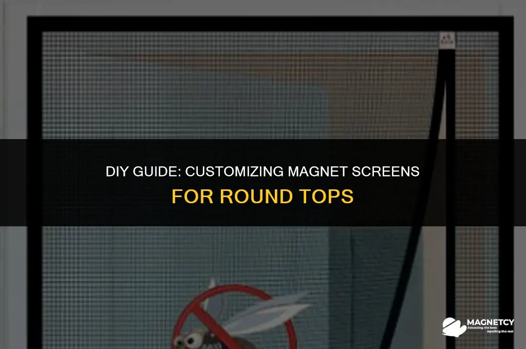 can you cut a magnet screen to fit round top