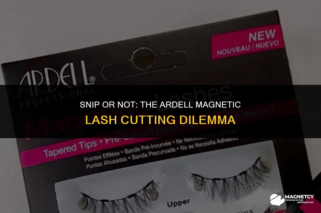 can you cut ardell magnetic lashes