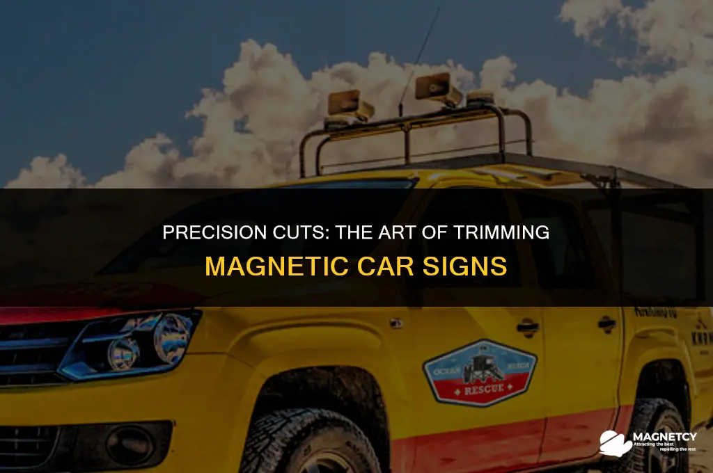 can you cut magnetic car signs