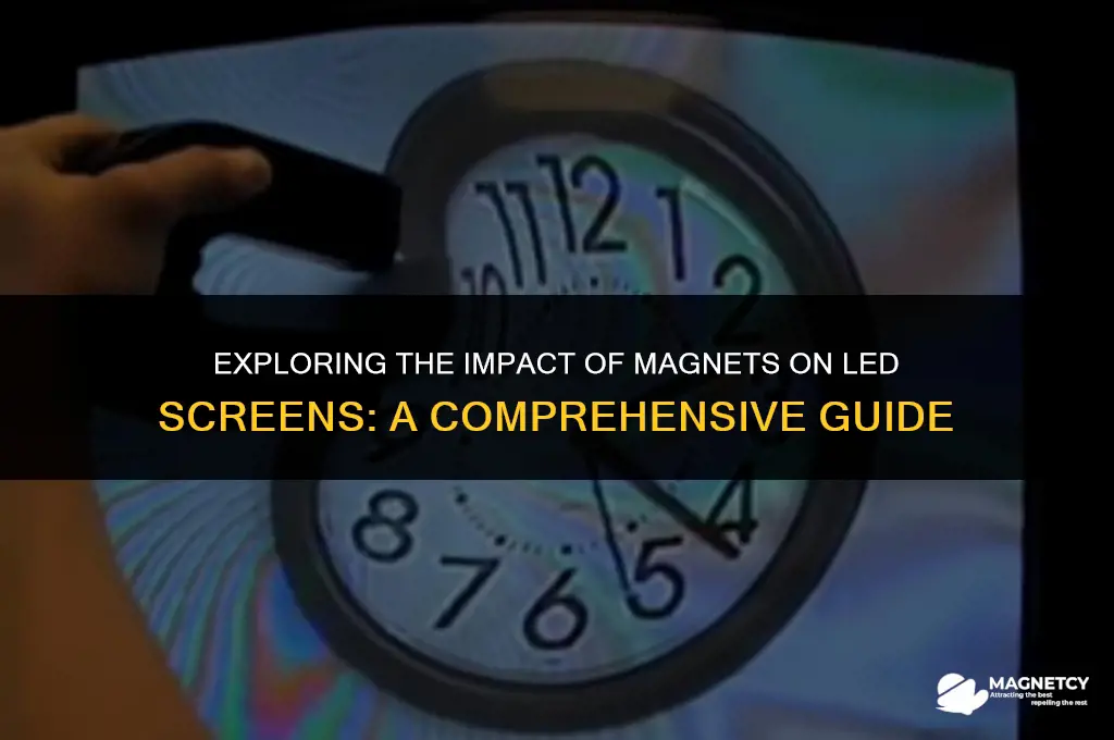 can you damage led screens with magnets