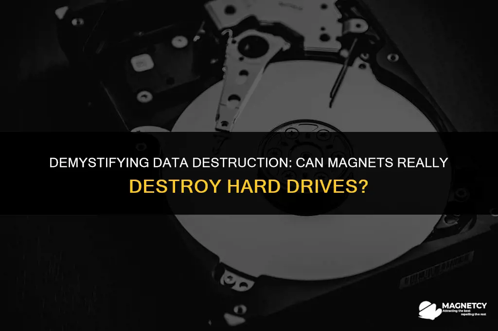 can you destroy a hard drive with a magnet
