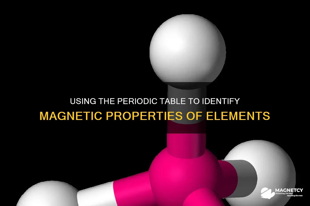 can you determine magnetism of elements using a periodic table
