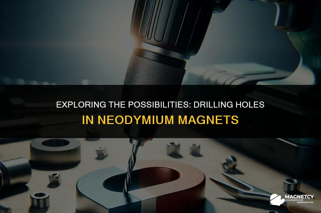 can you drill a hole in a neodymium magnet
