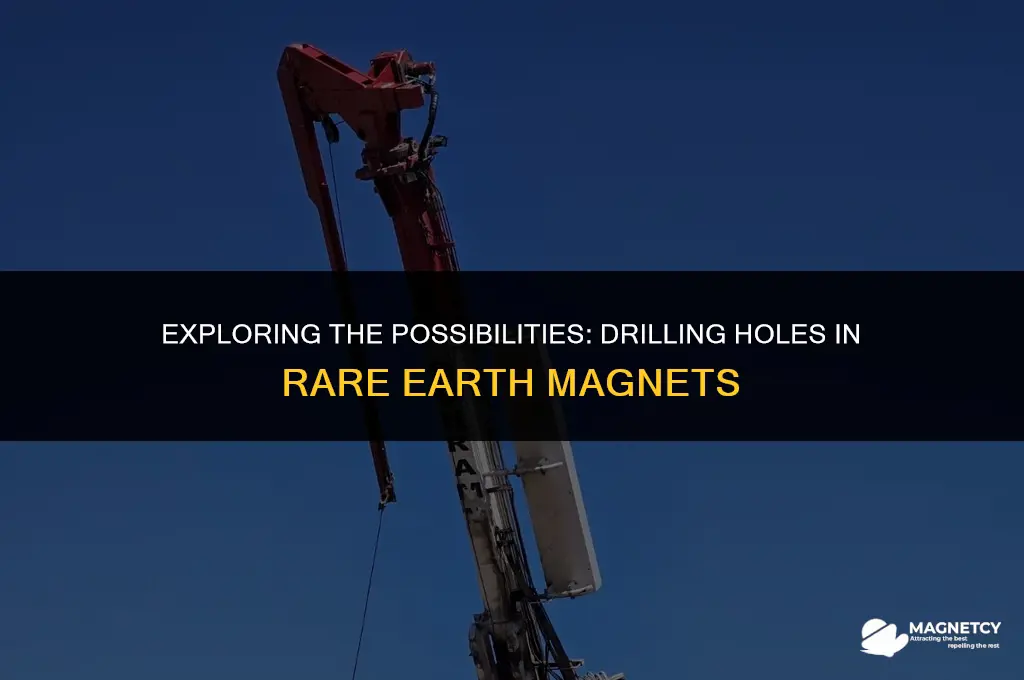 can you drill a hole in a rare earth magnet