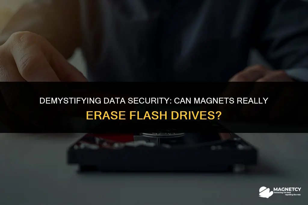 can you erase a flash drive with a magnet