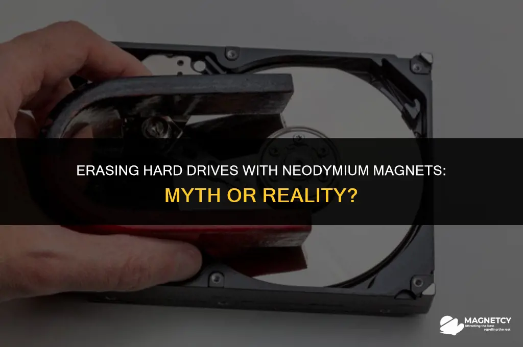 can you erase hard drive from neodymium magnets