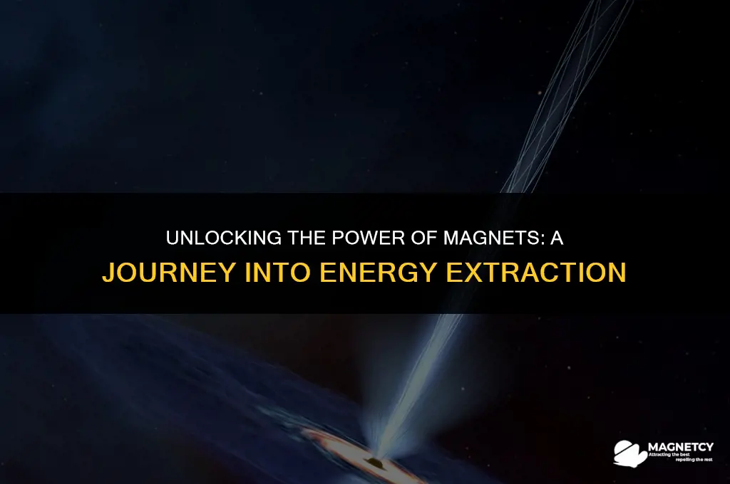 can you extract enery from magnets