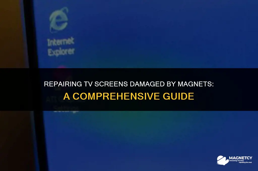 can you fix a tv screen exposed to magnets