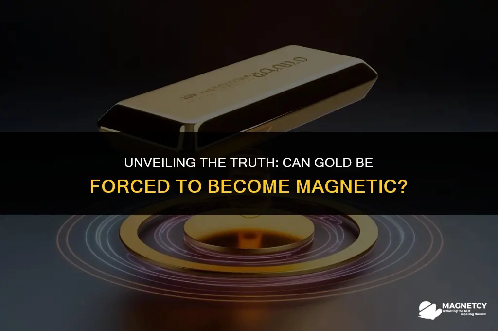 can you force gold to become magnetic