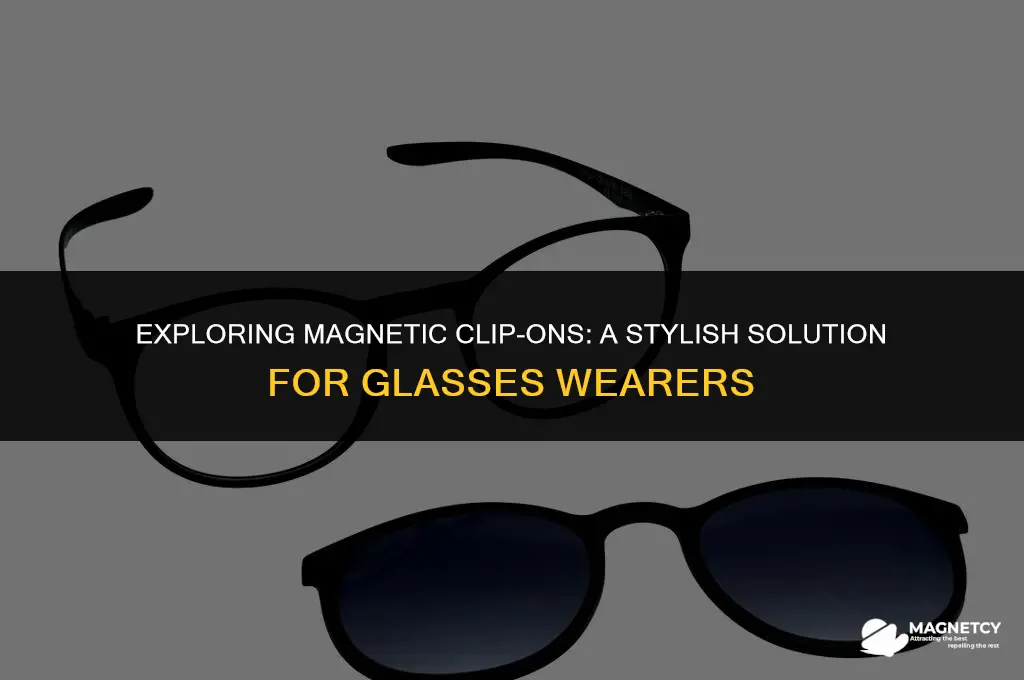 can you get magnetic clip ons for glasses