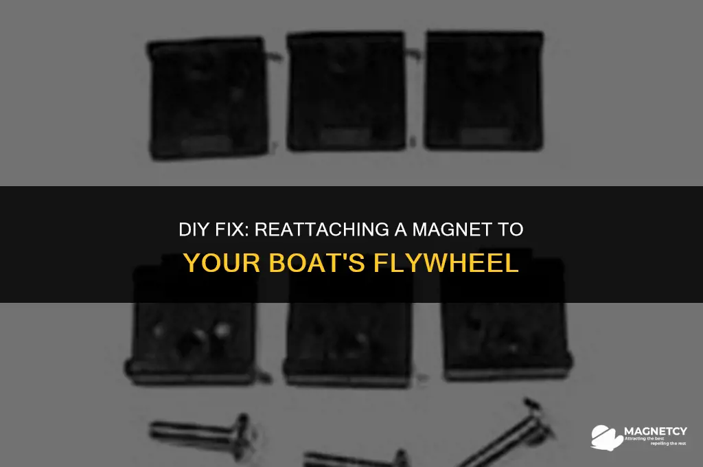 can you glue a magnet back on a boat flywheel