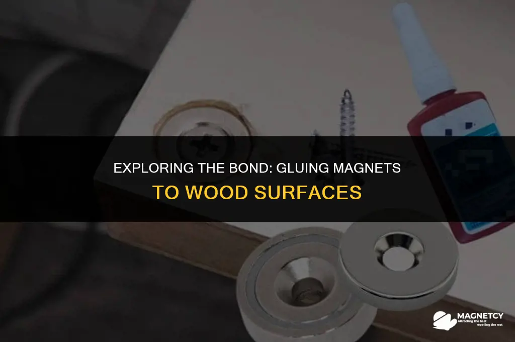 can you glue a magnet to wood