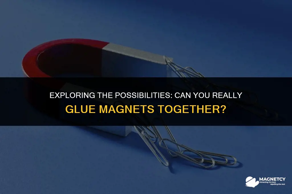 can you glue magnets