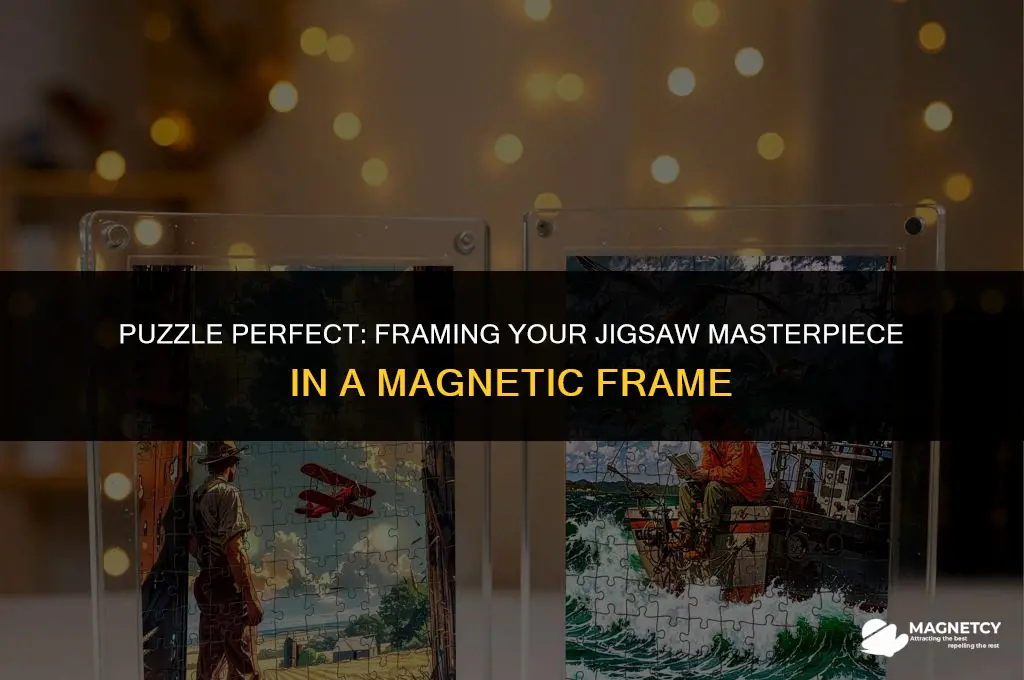 can you hang a jigsaw puzzle in a magnetic frame