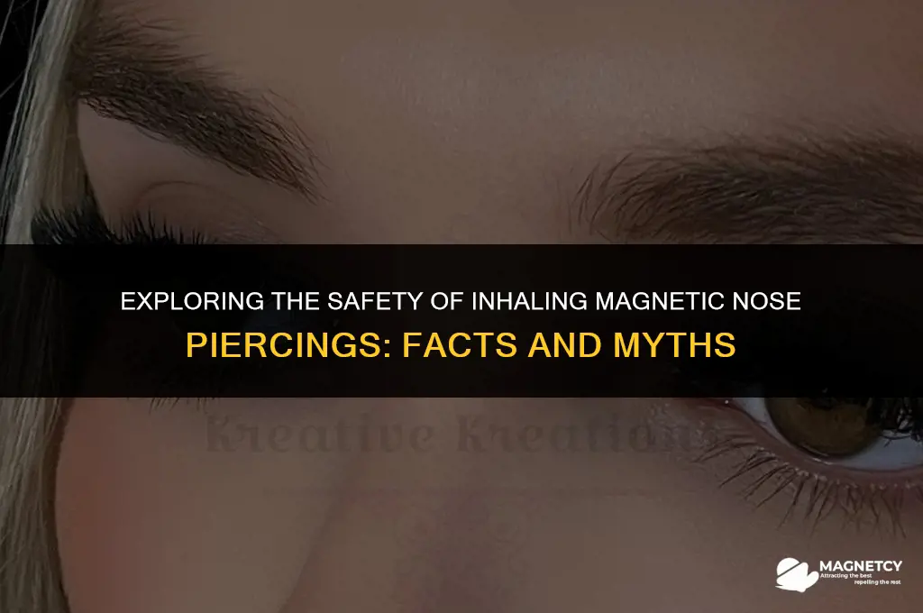 can you inhale magnetic nose peircing