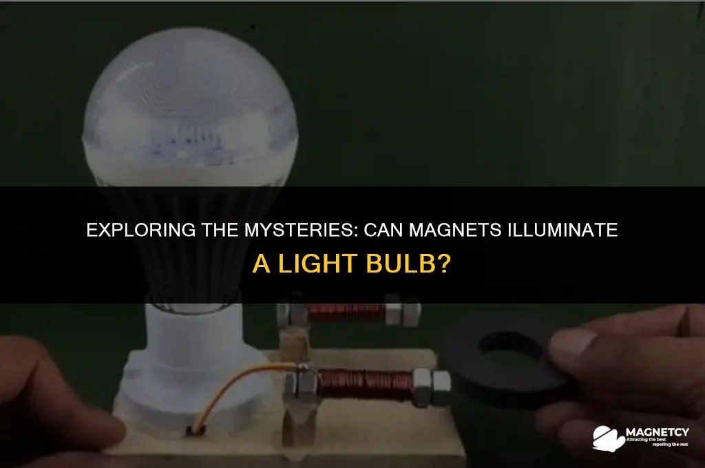 can you light a bulb with a magnet