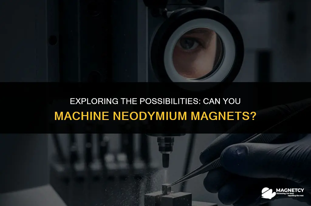 can you machine neodimium magnets