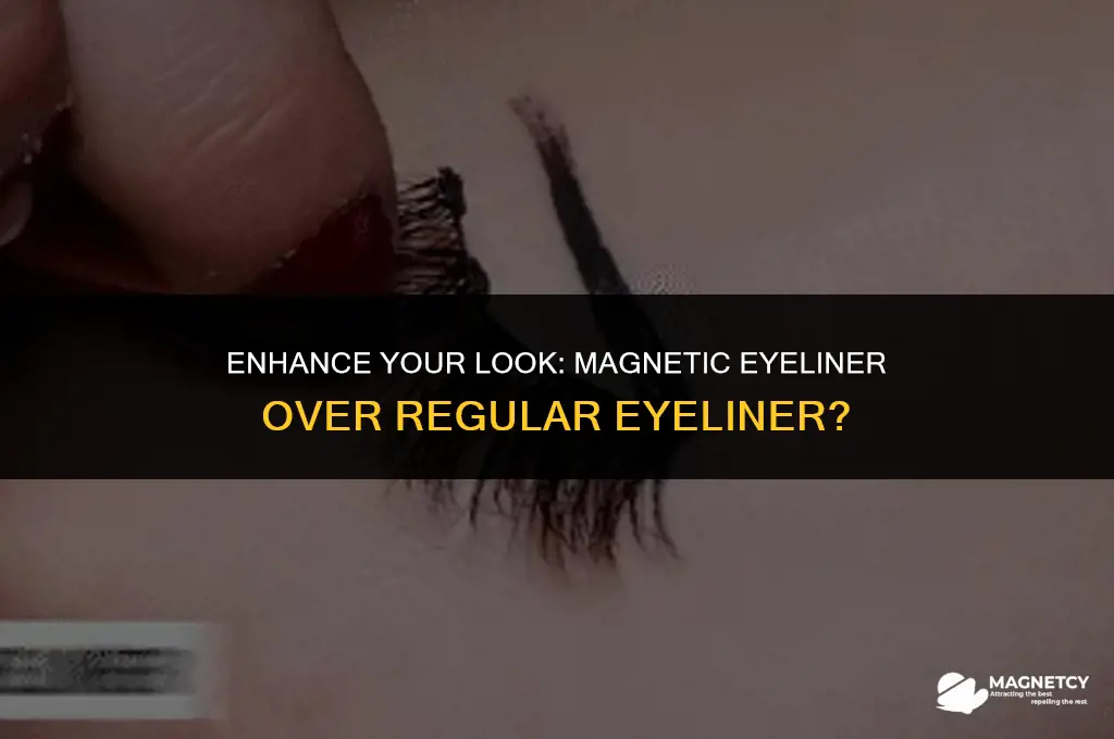 can you magnetic eyeliner on top of regular eyeliner
