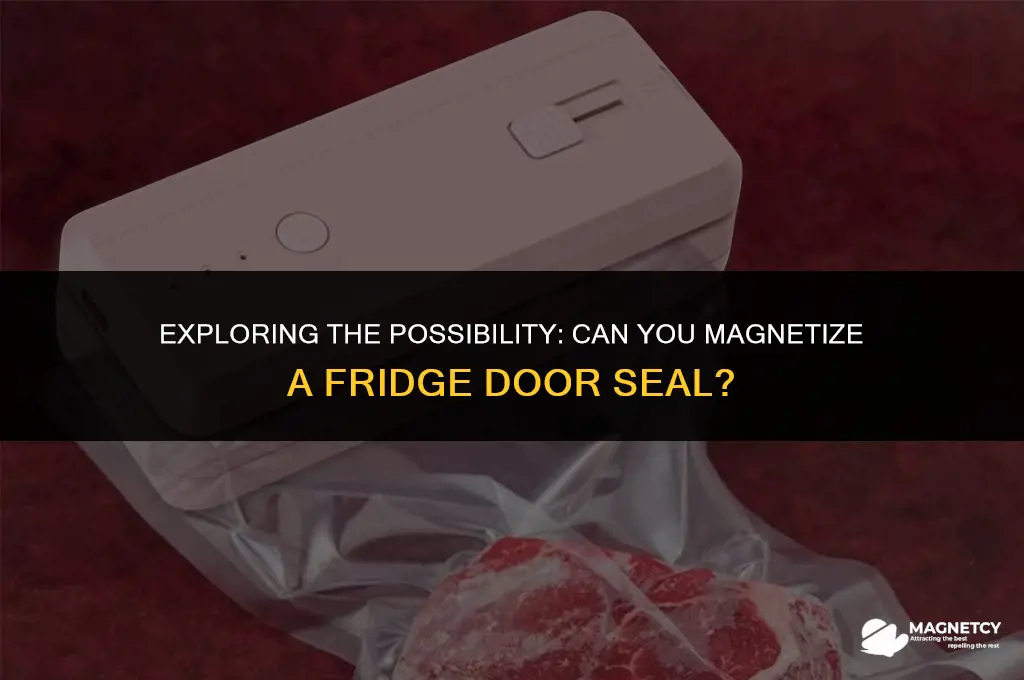 can you magnetize a fridge door seal