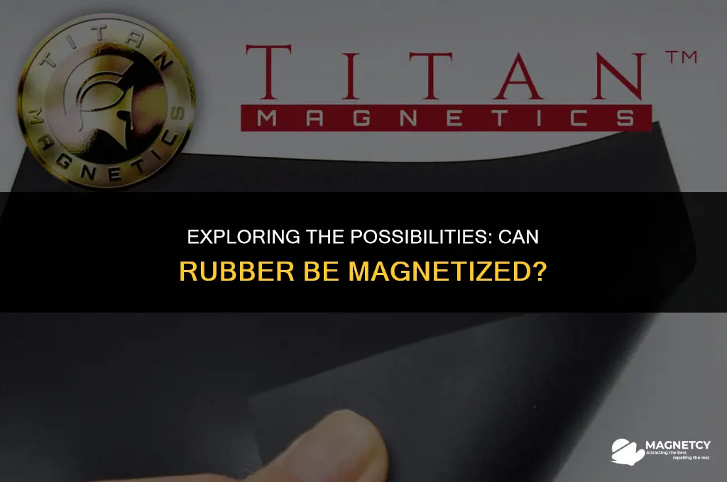 can you magnetize a piece of rubber