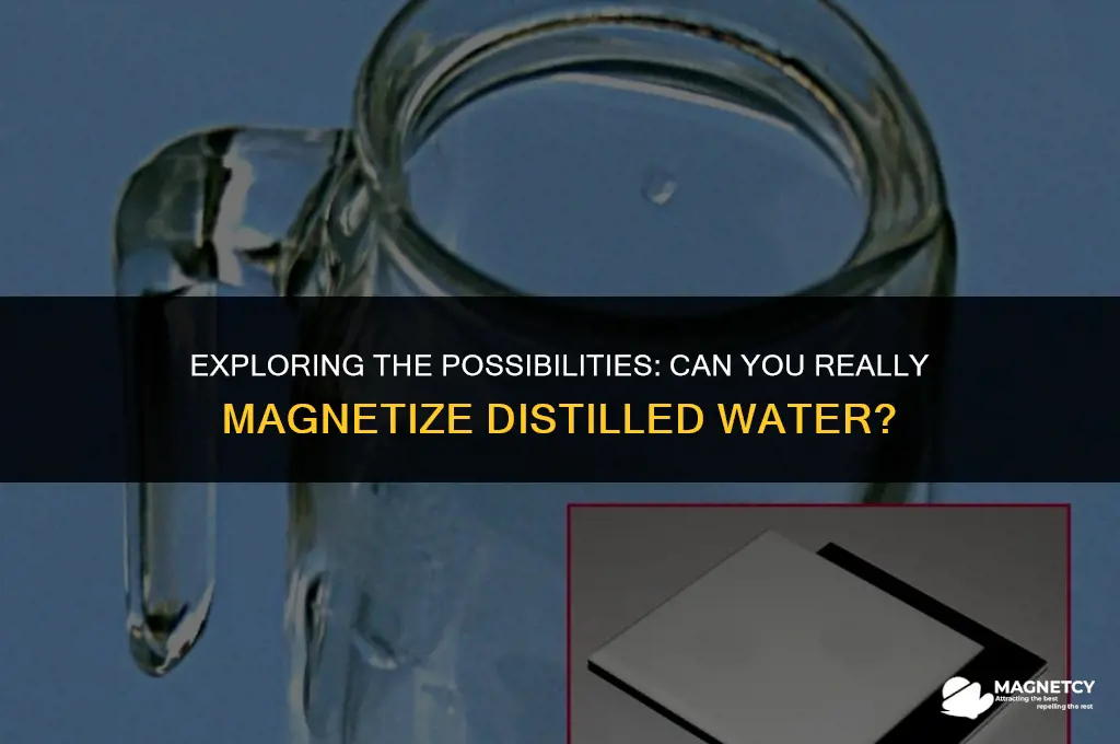 can you magnetize distilled water