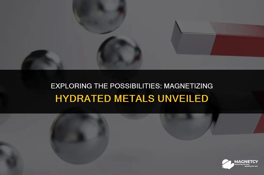 can you magnetize hydrated metals