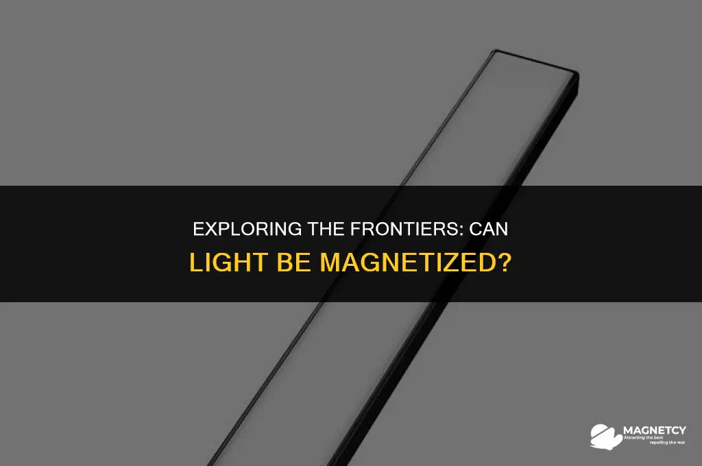 can you magnetize light