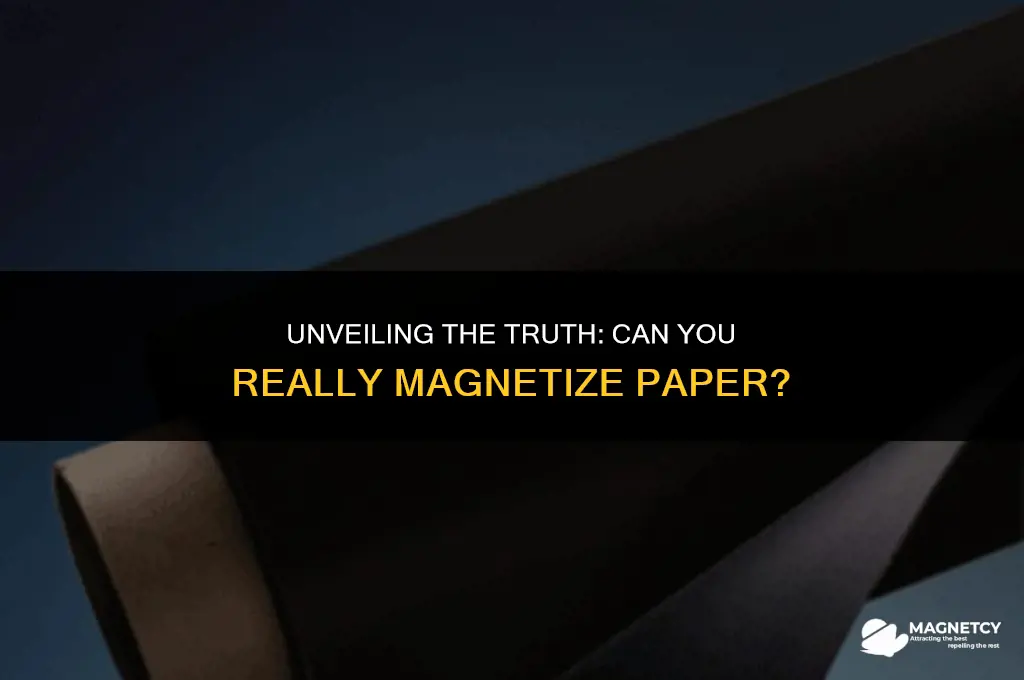 can you magnetize paper