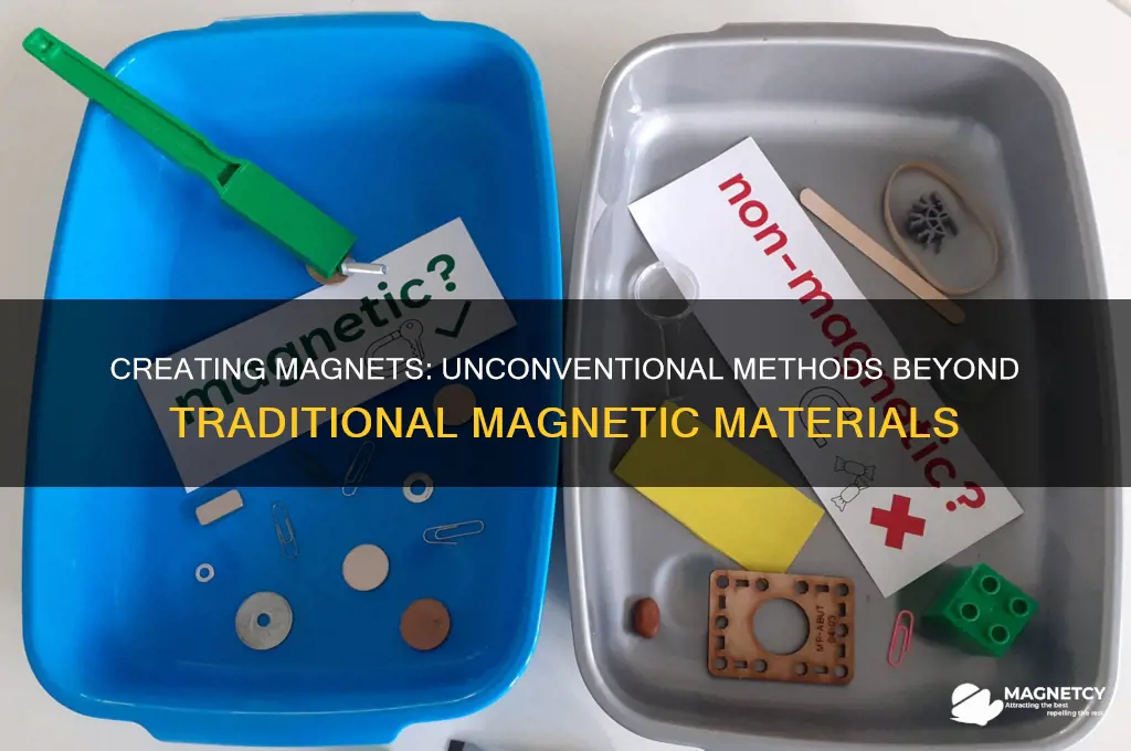 can you make a magnet without using a magnetic material