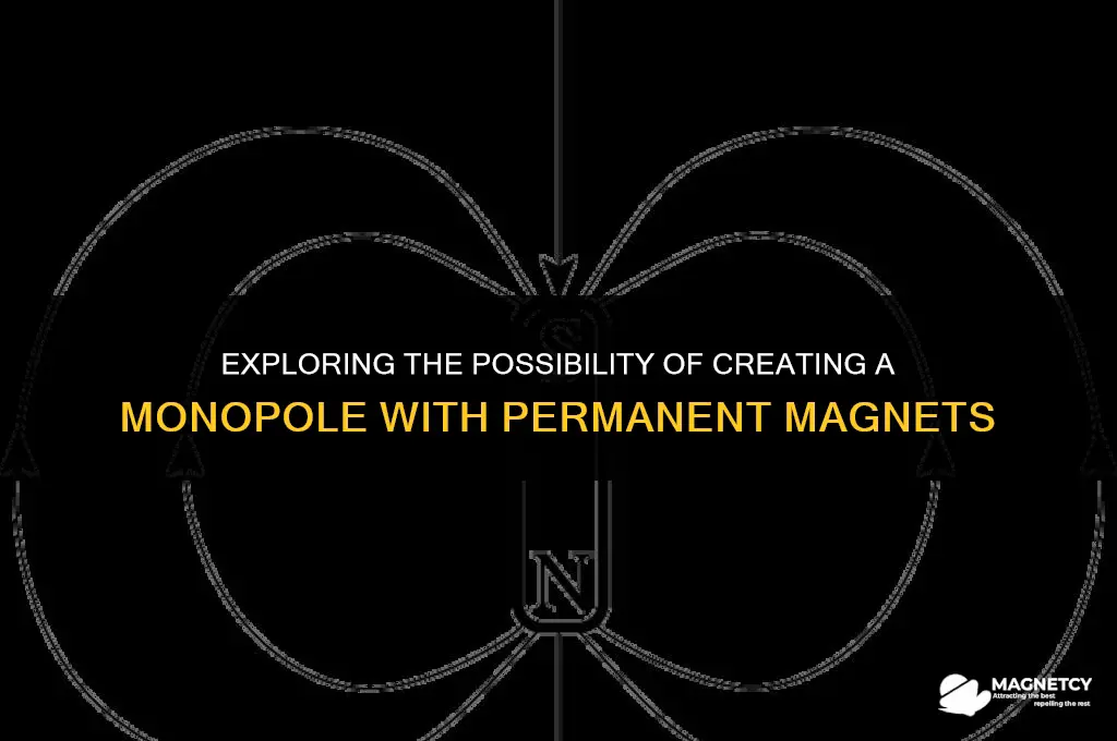 can you make a monopole by charging a permanent magnet