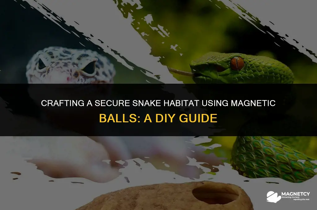 can you make a snake enclosure wifh magnetic balls