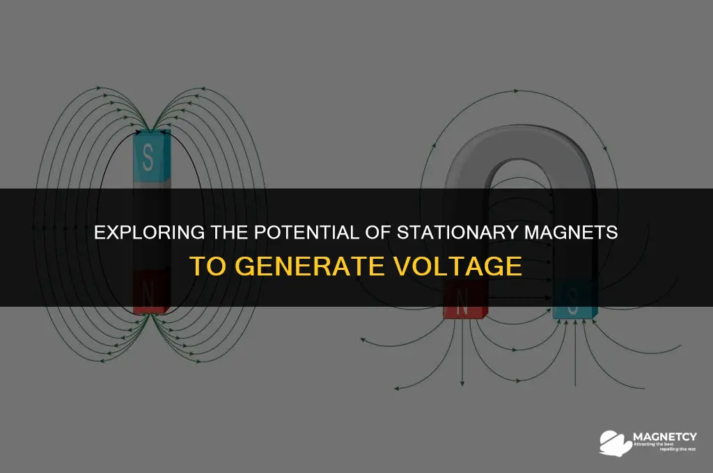 can you make a volt from stationary magnets