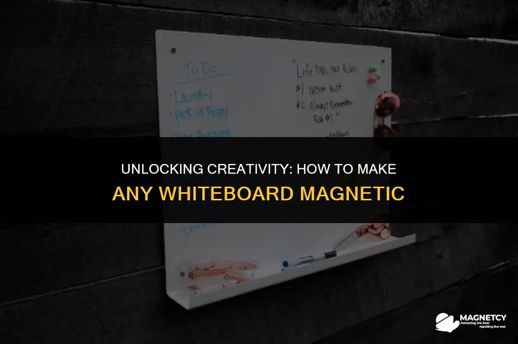 can you make a white board magnetic