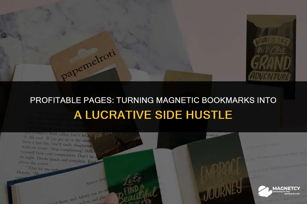 can you make money off selling magnetic book marks