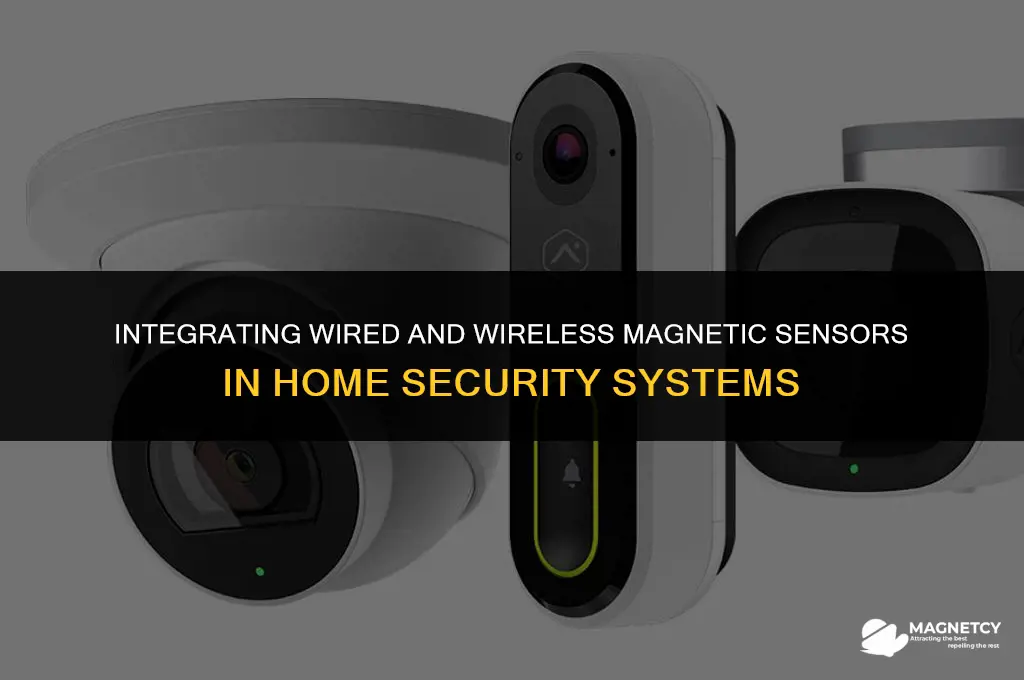 can you mix wired and wireless home security magnetic sensors